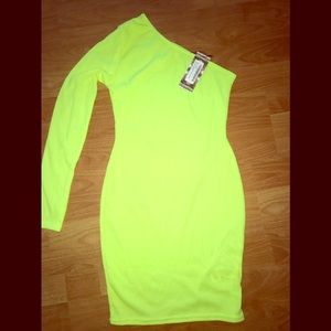 Neon bodycon dress